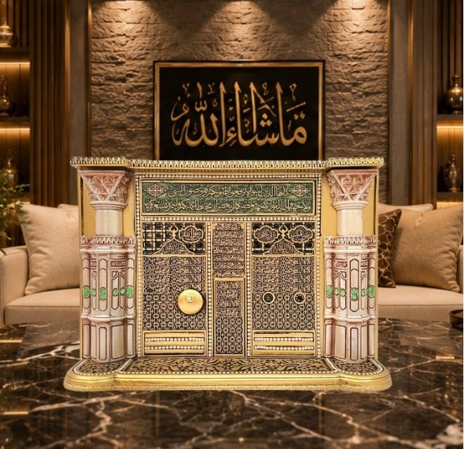 Bab Al Salam Gate Ornament – Masjid An Nabawi Inspired Decorative Replica, Gold Finish Islamic Home Decor, Table Display Decoration, Ramadan, Eid & Housewarming Gift - Image 2
