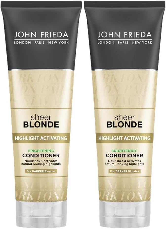 John Frieda Sheer Blonde Highlight Activating Conditioner for Darker Blondes - 8.45 Ounces (Pack of 2) with Honey and Oatmeal - Image 2