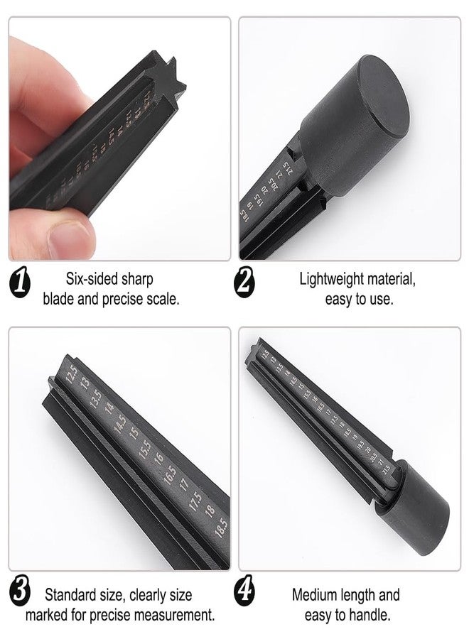 UNICRAFTALE 1 Set Jewelry Tools Steel Ring Size Adjuster Wax Ring Sizer Measuring Tool Bangle Ring Tool Wax Tube Carving Jewelry Wax Ring Blade Enlarging Wax Ring Casting Molds Sculpting - Image 4