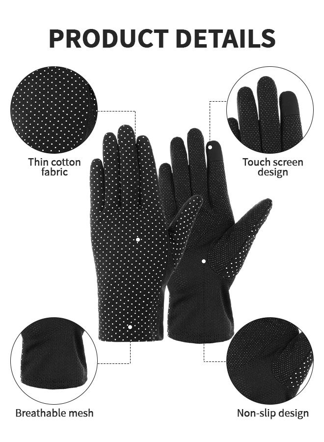 GROIC Women Driving Gloves Summer UV Protection Gloves Touchscreen Driving Gloves Non-Slip Sun Protective Gloves for Driving, Cycling, Fishing, Running, Hiking, Boating Outdoor Activities - Image 3