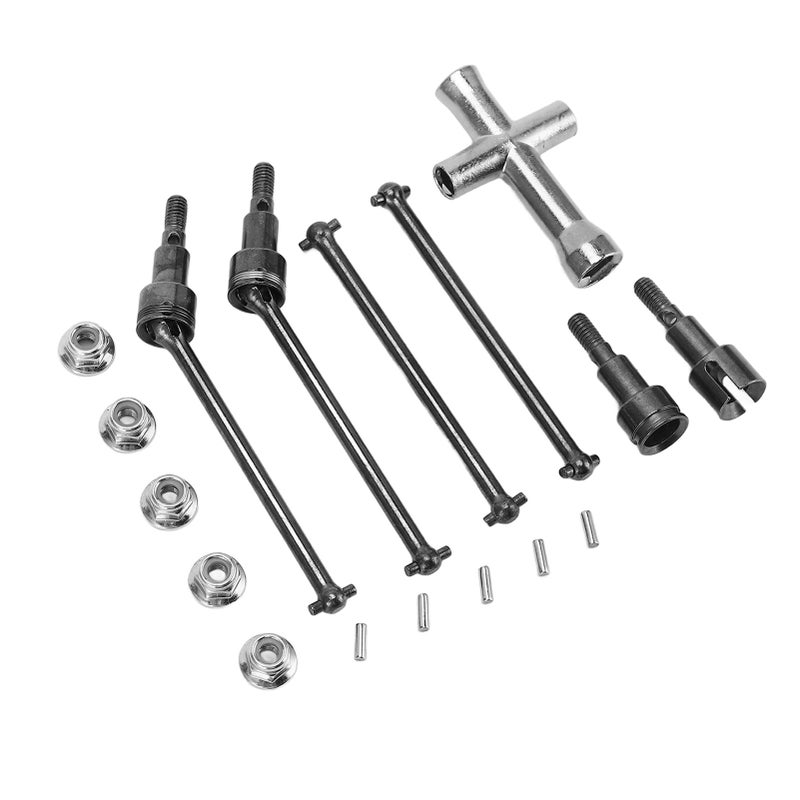 RC Front Rear Drive Shaft Set Steel CVD Driveshaft for SCY 16101 16102 16103 16201PRO 1/16 RC Car - Image 2