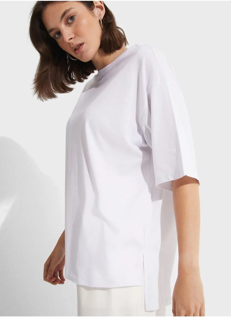 جون Crew Neck Loose Cut T-Shirt