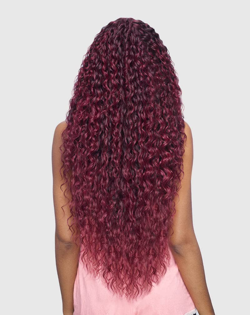 VANESSA Synthetic Deep Middle Part Swiss Silk Lace Front Wig - TOPS DM ALANTA 38 (1B Off Black) - Image 3