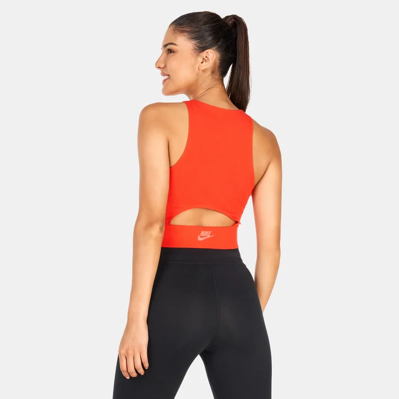 Nike Red Women's Sportswear Dance Cropped Tank Top for Women | Best Price UAE