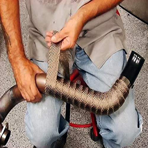Spedy 10M Titanium Gold Exhaust WRAP AUTO Motor Exhaust Heat Shield WRAP Heat Resistant WRAP Model_No.MSSPNL41 - Image 4
