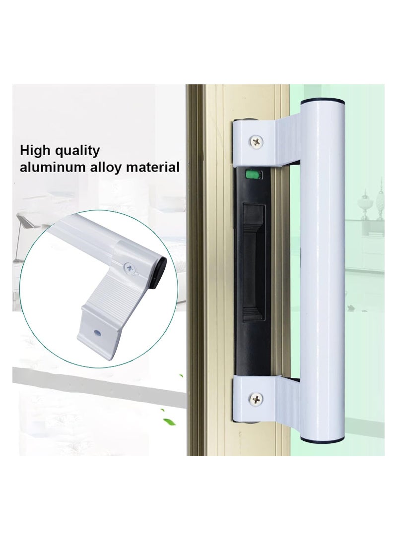 Sliding Door Handle, 8 Aluminum Sliding Glass Door Pull, Sliding Patio Door Handles, Fits 6-5/8 in Mounting Holes, for Old or Damaged Door Pull, for Patio and Glass Doors, Replacement Door Handle - Image 5