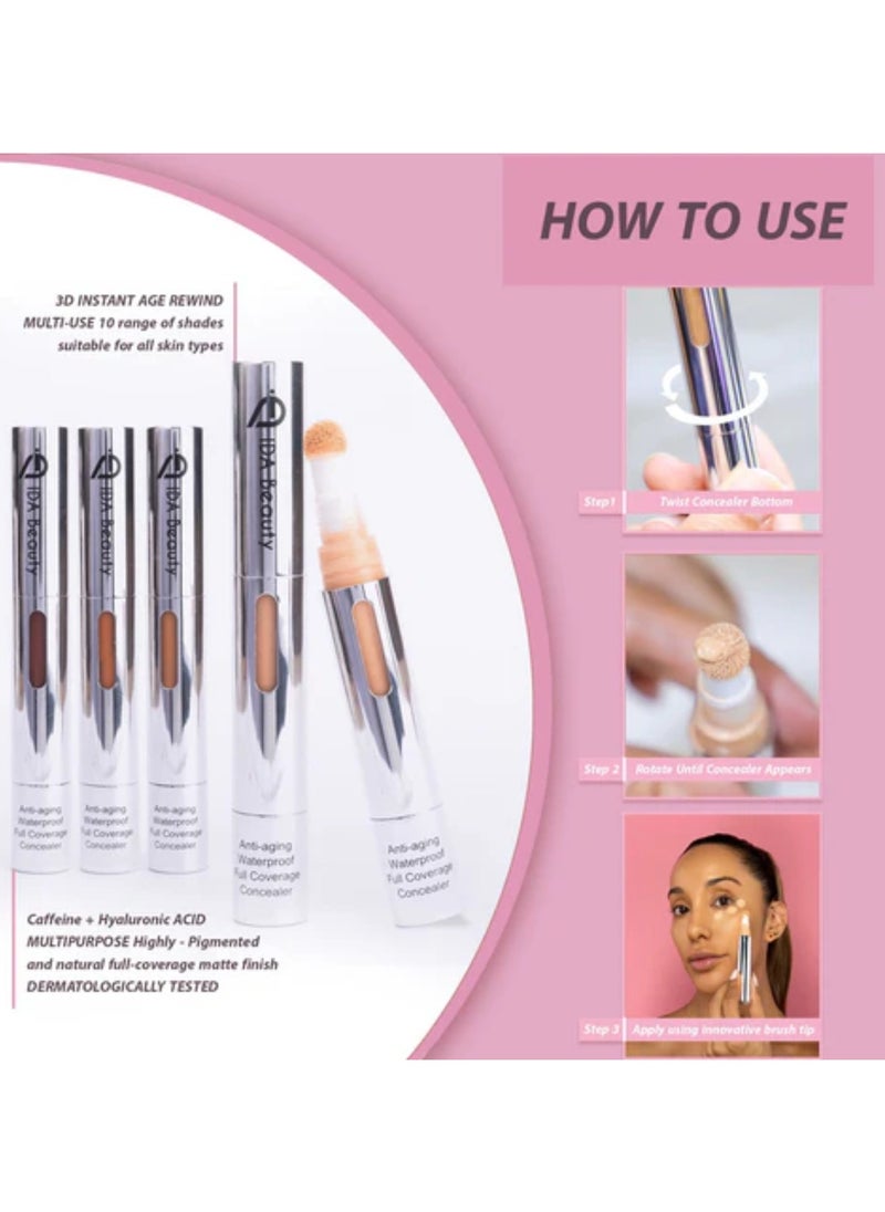 IDA Beauty - 3D Liquid Multi-Use Sculpting Concealer | Full Coverage, Matte Finish, Lightweight & Long-Lasting | Conceals Dark Circles, Blemishes & Redness | Suitable for All Skin Types - Image 1