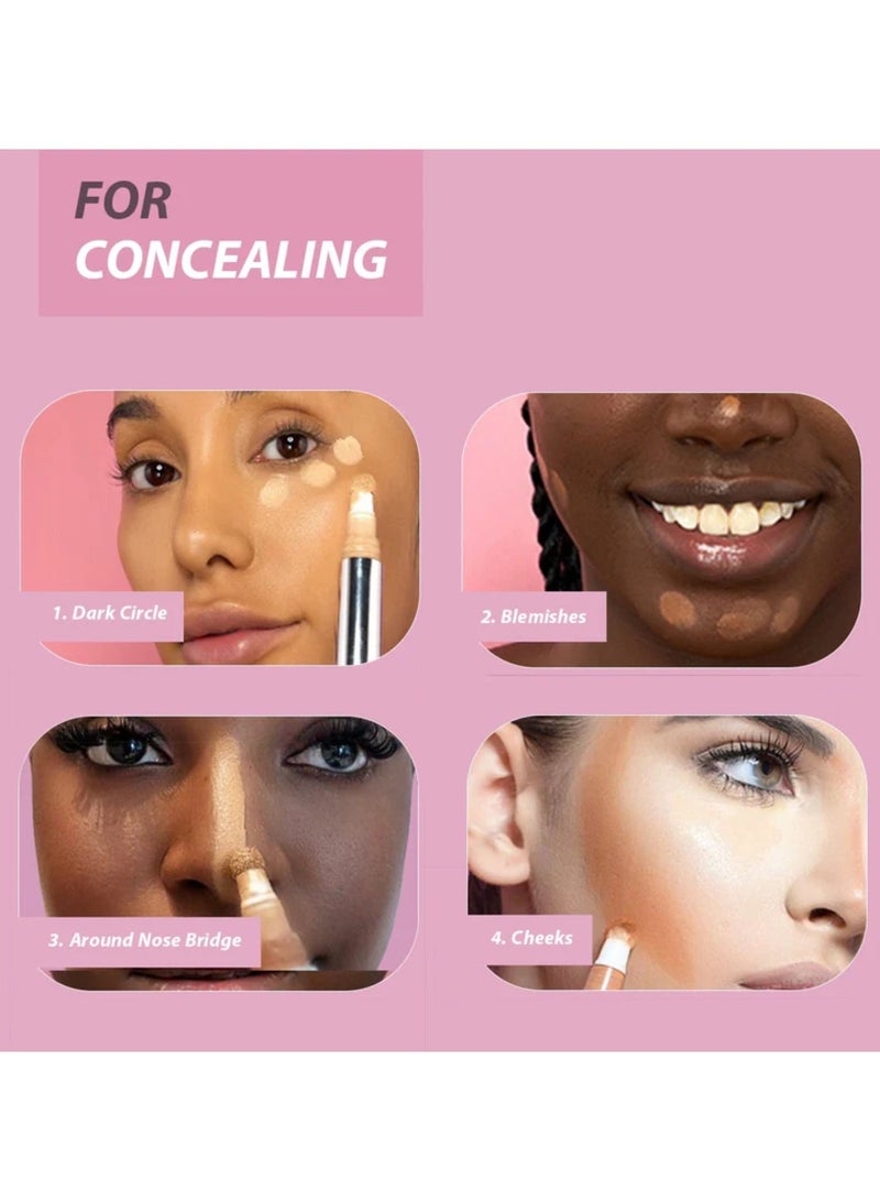 IDA Beauty 3D Liquid Multi-Use Sculpting Concealer | Full Coverage, Matte Finish, Lightweight & Long-Lasting | Conceals Dark Circles, Blemishes & Redness | Suitable for All Skin Types (R#07) - Image 4