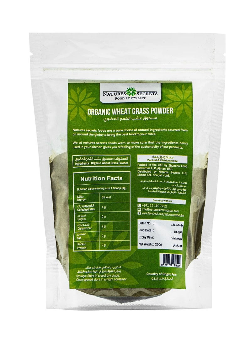 أسرار الطبيعة مسحوق عشبة القمح العضوية ناتشرز سيكريتس250 gms - Image 2