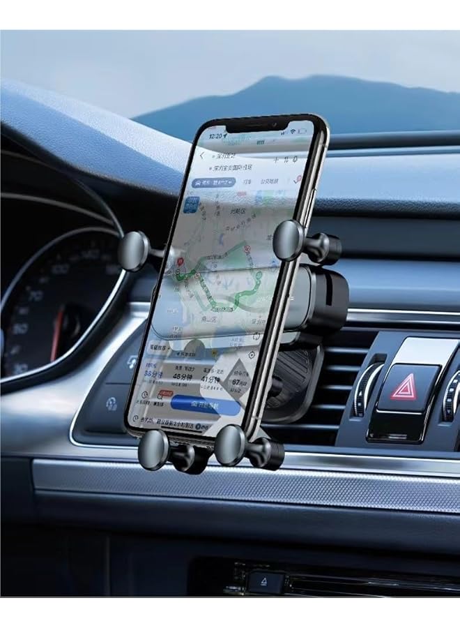 S-TOP Car Air Vent Hook Phone Holder, Air Vent Adjustable Car Phone Mount Telescopic Phone Stand Navigation Universal Mount 360°rotate, Rotatable Car Phone Holder Compatible for Phones - Image 4