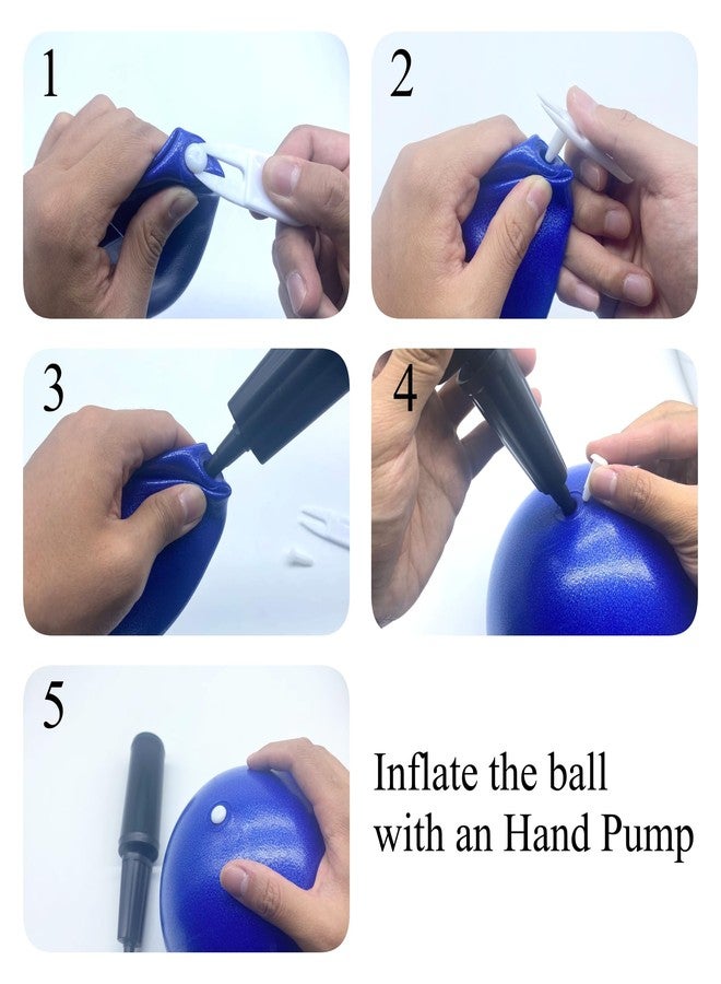 BATDIYOW Exercise Ball with Hand Pump - 8 Inch Yoga & Pilates Mini Workout Ball - Image 2