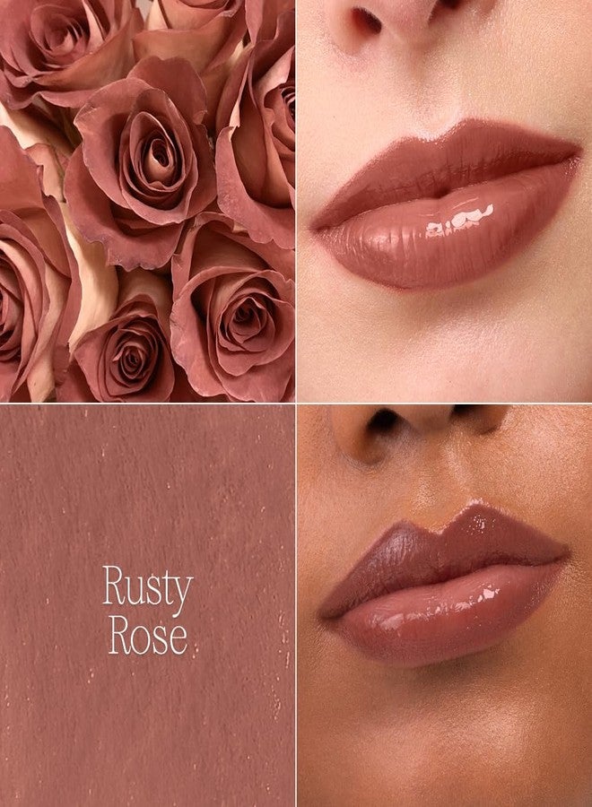 Kiro Fleur Serum Lip Balm - Rusty Rose, 2g | Hydrating Tinted Lip Balm with Hyaluronic Acid, Floral Oils & Shea Butter | Nourishing, Softening & Dewy Lip Care - Image 3