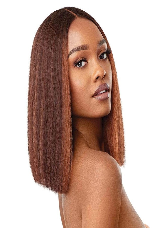 Outre Synthetic Pre-Plucked HD Transparent Lace Front Wig- ANNIE BOB 12" (DRFF2/CHERRD) - Image 2