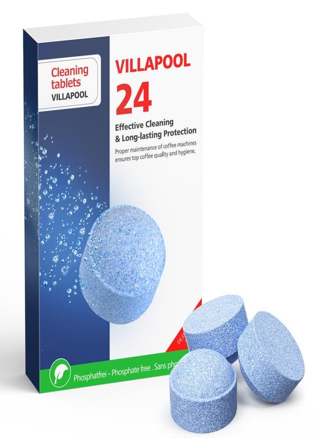 VILLAPOOL 64308 Cleaning Tablets for Jura, 24-Count Cleaning Tablets Compatible with all Jura Automatic Coffee Centers, Removes Coffee Oil Residues, Keeps Brew Unit Clean & Fresh Replaces Part # 64308 - Image 1