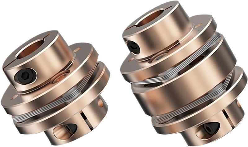 Flange Coupling LE D40L35/50 Flexible Motor Shaft Coupler Aluminium Diaphragms Universal Joint for 3D Printer Cardan(LE1-B-D40L35-6X9) - Image 1