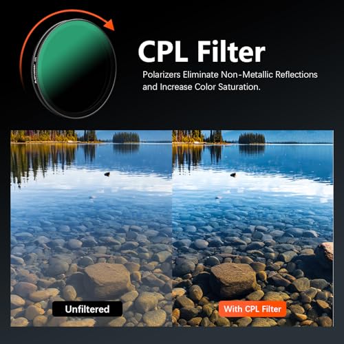 AMAZEAR ND CPL Filters Set for DJI OSMO Action 6 Action6 Pro Accessories ND16 ND64 ND256 CPL Overlay Lens Filters Kit 4 Pack Optical Glass HD Oil Resistant Easy to Use - Image 3