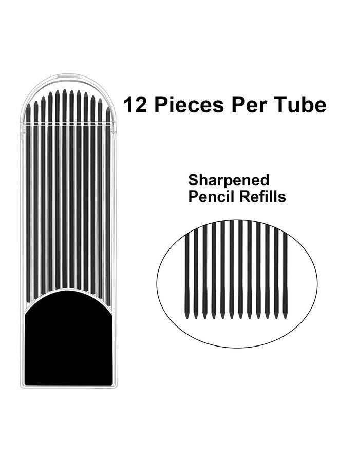 JOVITEC 3 Pieces 2.0 mm Mechanical Pencil with 2 Cases Refills, Color and Black Refills for Draft Drawing, Writing, Crafting, Art Sketching - Image 3