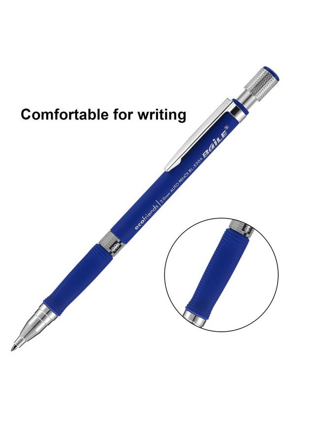 JOVITEC 3 Pieces 2.0 mm Mechanical Pencil with 2 Cases Refills, Color and Black Refills for Draft Drawing, Writing, Crafting, Art Sketching - Image 5