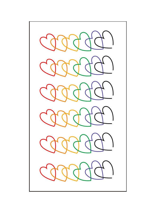 NIBEMINENT Waterproof Fashionable Temporary Tattoo Sticker Multicolour - Image 1