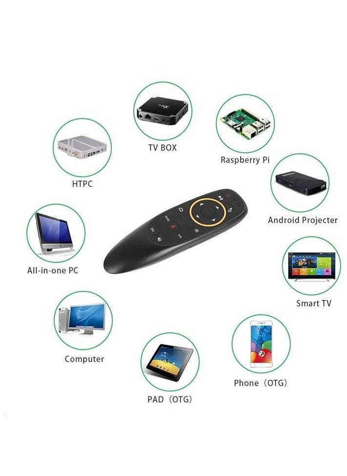SmartGrist G10 Voice Air Fly Mouse, 2.4G Wireless 6 Axis Gyroscope Air Mouse Remote Control, IR Learning Controller for Android TV Box T9 H96 Max X96 X88 Mini M8s A95x - Image 4