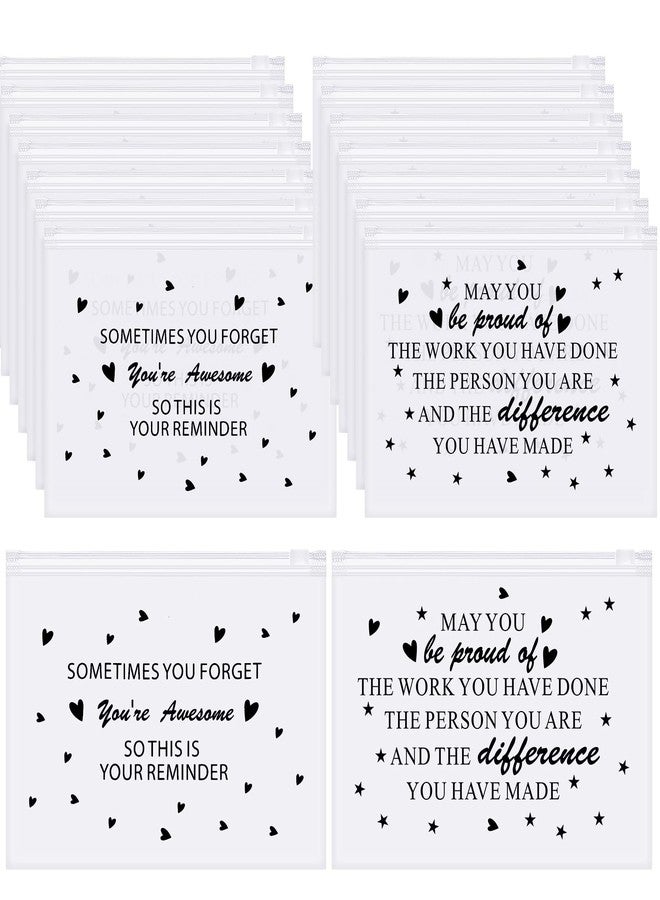 Sotiff 60 Pcs Inspirational Gifts for Women, Bulk EVA Cosmetic Makeup Bags Cna Week First Last Day of School Dance Gifts for Her Teachers Nurse Employee Appreciation(Awesome/Proud,8 x 6 Inch) - Image 1