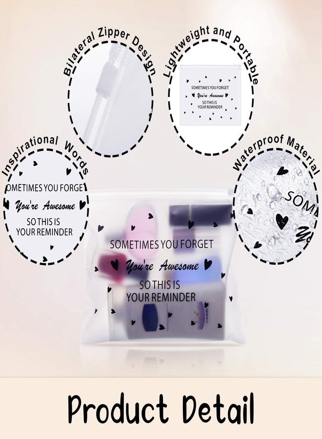 Sotiff 60 Pcs Inspirational Gifts for Women, Bulk EVA Cosmetic Makeup Bags Cna Week First Last Day of School Dance Gifts for Her Teachers Nurse Employee Appreciation(Awesome/Proud,8 x 6 Inch) - Image 3