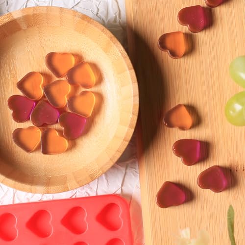Amyandone Mini Heart Silicone Mold, 150 Cavities Heart Shape Chocolate Molds for Homemade Candy/Fondant/Gummy/Jelly, Food Grade Hearts Mold for Fruit Snack/Pet Treats/Snacks Biscuits (with a Scraper) - Image 5