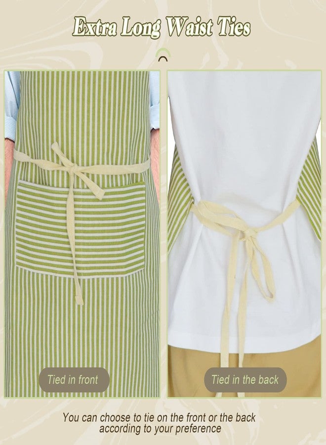 ATROPOS 2 Pack Aprons for Women with Pockets,Waterproof Cooking Aprons for Women,Adjustable Bib Apron Chef Aprons Painting Apron for Kitchen,Cooking,Baking,BBQ,Cleaning,Painting - Image 3