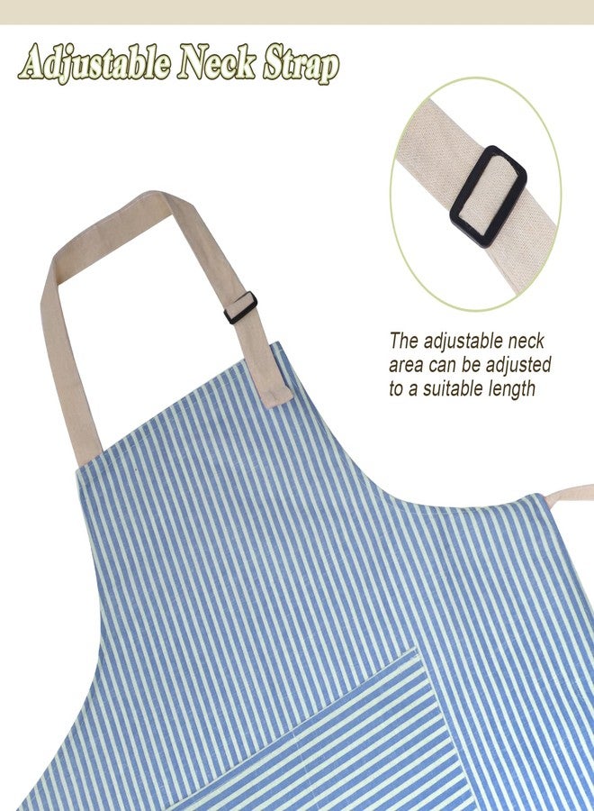 ATROPOS 2 Pack Aprons for Women with Pockets,Waterproof Cooking Aprons for Women,Adjustable Bib Apron Chef Aprons Painting Apron for Kitchen,Cooking,Baking,BBQ,Cleaning,Painting - Image 2