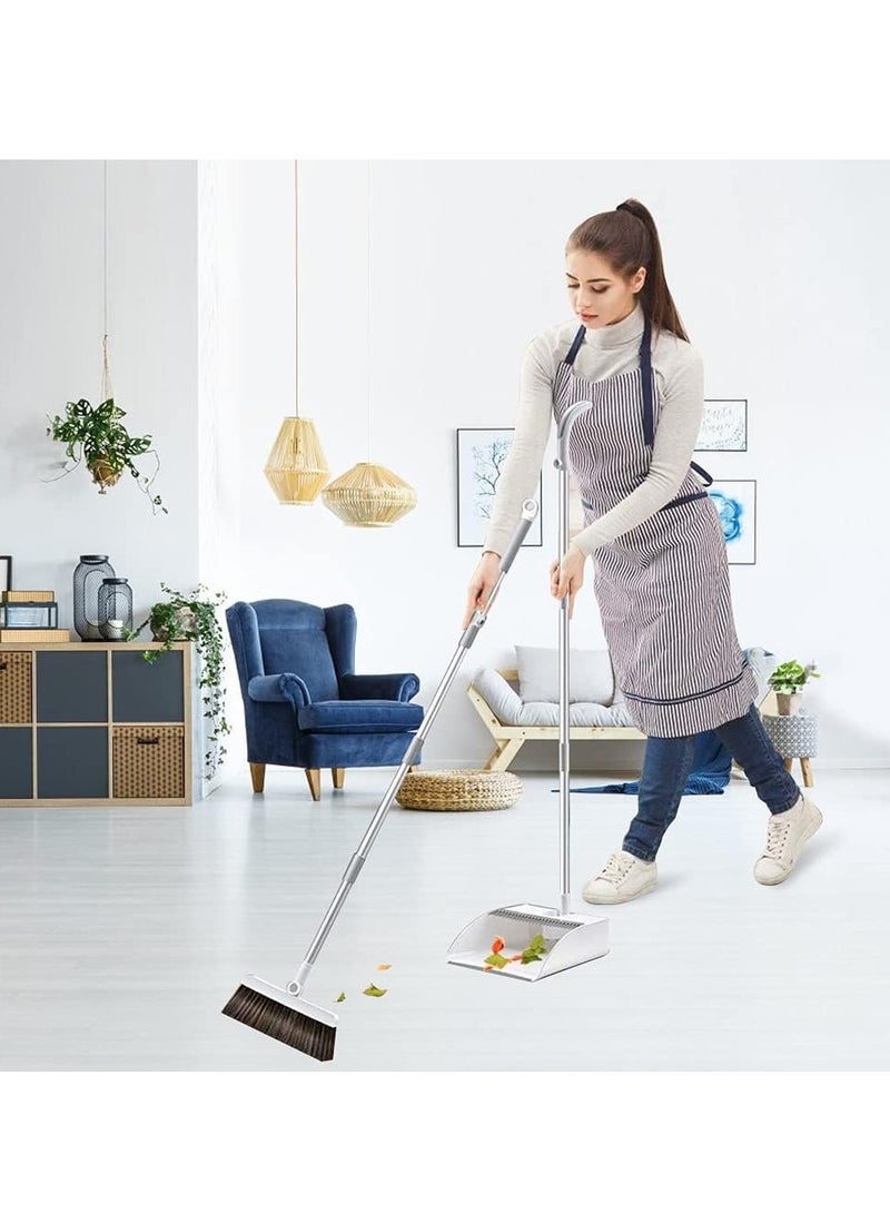 BAIG 3in1 Broom Sweeping Outdoor Long Handle Broom And Dustpan Set Push Broom Heavy-Duty For Home Cleaning Bathroom Kitchen, Cleaning Tools  - Image 3