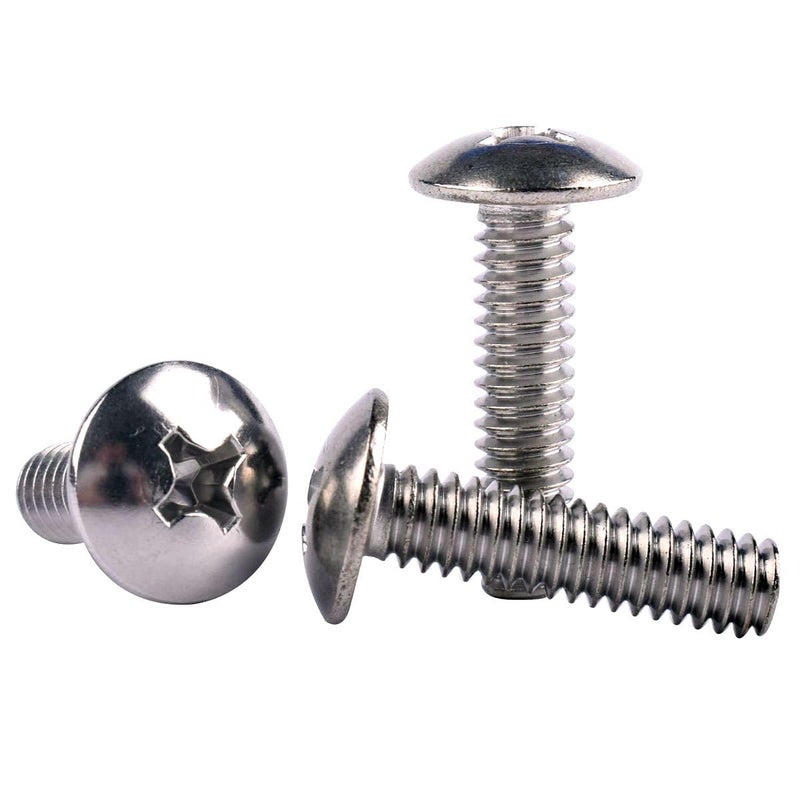 KOSJETHAS Store #6-32 x 1/4" Truss Head Phillips Machine Screws, 304 Stainless Steel 18-8, UNC Full Machine Thread, Bright Finish, Quantity 50Pcs - Image 3