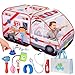 Kiddzery Ambulance Popup Play Tent for Kids with Sounds Doctor Kit  Ball Pit for Toddlers  Up  Easy Setup Pop up Toy for Indoor  Outdoor Emergency Vehicle Playset Pretend Play Great Gift - Image 4