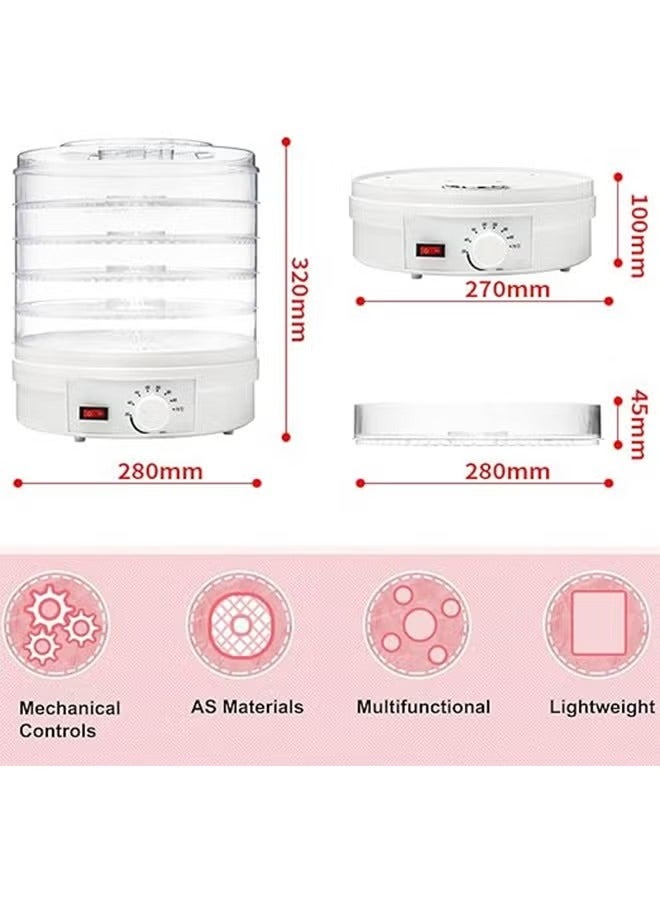MIXDE Food Dehydrator, 5 Tier and Digital Temperature Controls, Electric Food Preserver Machine with Powerful Drying Capacity for Fruits, Veggies, Meats & Dog Treats (Round) - Image 4