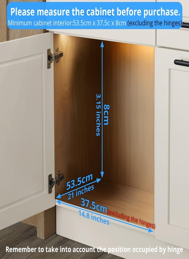 ZOINLIY Pull Out Cabinet Organizer, Versatile Slide Out Kitchen Organizers and Storage,Heavy Duty Drawer Cupboard Storage Basket, Smooth Sliding, Chrome Finish,14.8" W x 21" D - Image 3