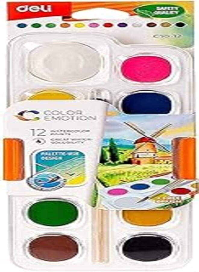 Deli coloring product watercolor painting c10-12 assorted