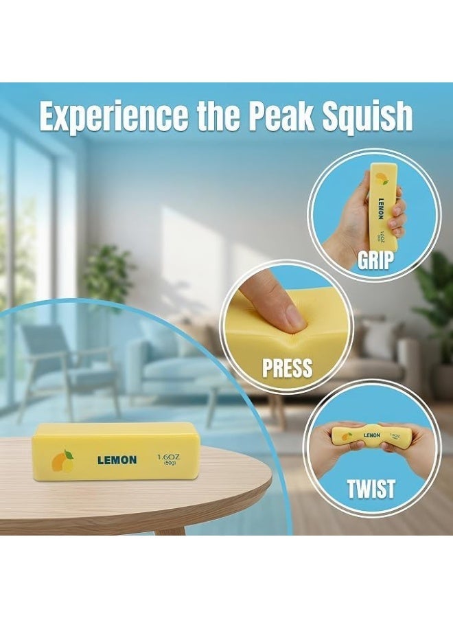 Butter Squishy Slow Rising Stress Relief Toy, 4oz Realistic Salted Butter Squeeze Toy, Soft PU Foam Decompression Fidget Toy for Kids & Adults, Novelty Gag Gift & Desk Companion - Image 5