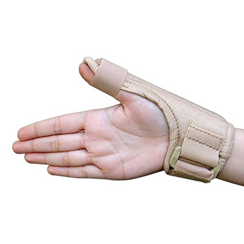 SpiffySky Thumb Spica Splint | Thumb Stabilizer Brace for Tissue Injuries (Child) | CMC & MCP Joint Support | Kids Size 16 CM - Image 1