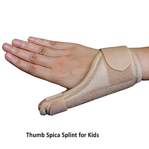 SpiffySky Thumb Spica Splint | Thumb Stabilizer Brace for Tissue Injuries (Child) | CMC & MCP Joint Support | Kids Size 16 CM - Image 2
