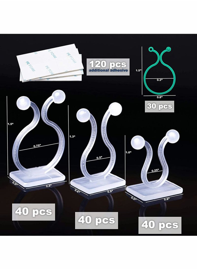 HomarKet 120 pieces of plant clips, 3 different sizes of plant clips (white)  - Image 2
