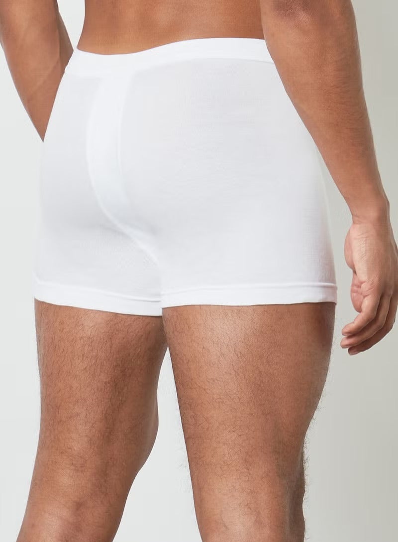 لوكس طقم بوكسر أساسي من 3 قطع، أبيض، مقاس XXXL  - Image 3