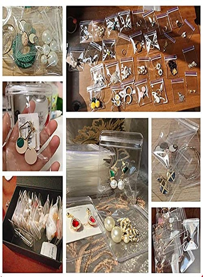 GSXRB PVC Clear Jewelry Anti Oxidation Zipper Bag Antitarnish Plastic Bags for Packaging Jewelry Rings Earrings Transparent Poly Pouch（100pcs 2.75 * 4 IN） - Image 5