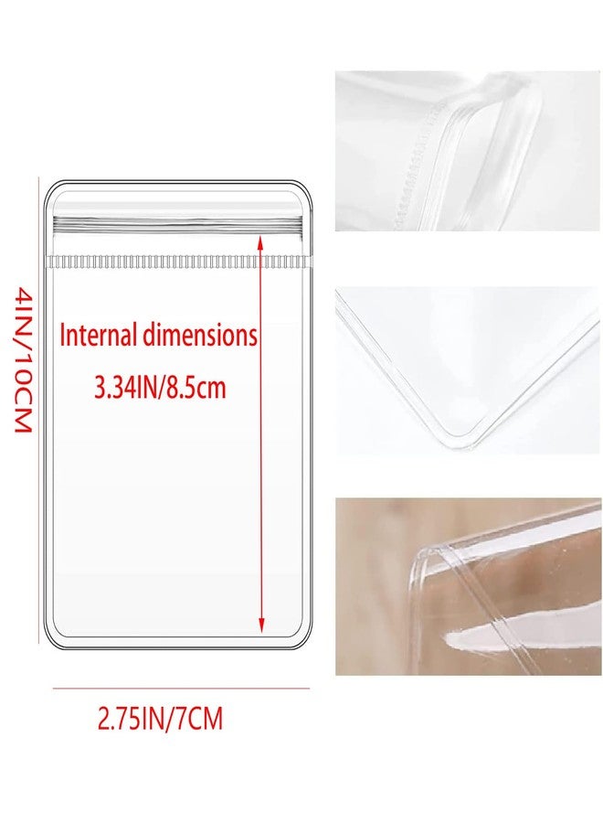 GSXRB PVC Clear Jewelry Anti Oxidation Zipper Bag Antitarnish Plastic Bags for Packaging Jewelry Rings Earrings Transparent Poly Pouch（100pcs 2.75 * 4 IN） - Image 2