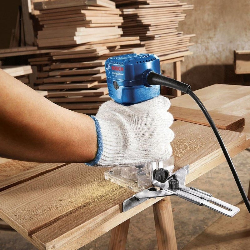 BOSCH مجموعة قواطع راوتر مهنية 6 قطع مع قواطع مستقيمة مع عمود 6 مم، مناسبة لراوتر GKF 550 بلان وراوتر GOF 130 - Image 5