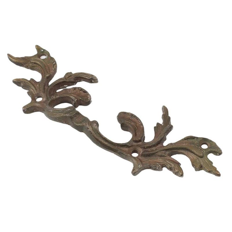 Indian-Shelf IndianShelf Floral Door Handle Iron Big Door Handle Antique Wardrobe Pulls 1 Piece 15 cm  - Image 1