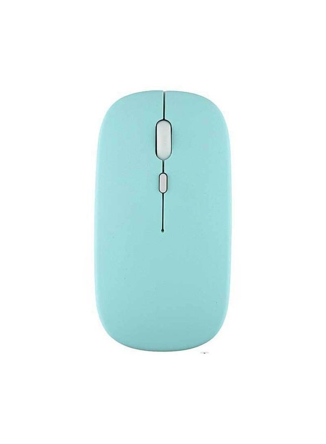 Wireless Mouse For Ipad Phone Tablet Mute Mini Girls Cute Computer Office Bluetooth Mouse-Color:Dual-mode Charging Mouse-green - Image 1