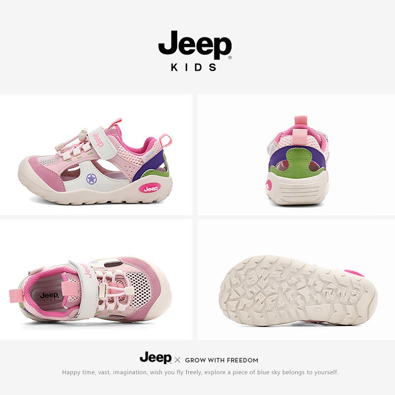 Jeep Girls Sports Sandals Mesh Breathable Shoes Summer Kidsren'S River Tracing Shoes Girls Beach Shoes - Image 4