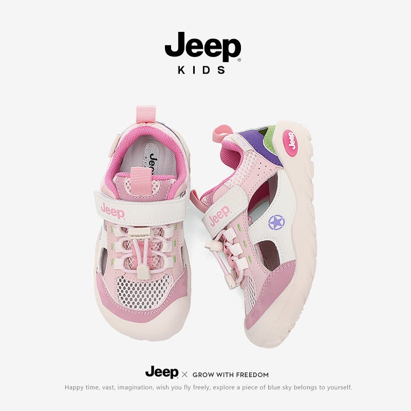 Jeep Girls Sports Sandals Mesh Breathable Shoes Summer Kidsren'S River Tracing Shoes Girls Beach Shoes - Image 3