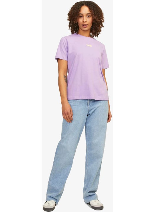 JJXX Jxpriya Women Purple T-Shirt 12251997-LILACBREEZE  - Image 2