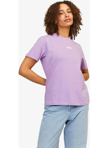 JJXX Jxpriya Women Purple T-Shirt 12251997-LILACBREEZE  - Image 1