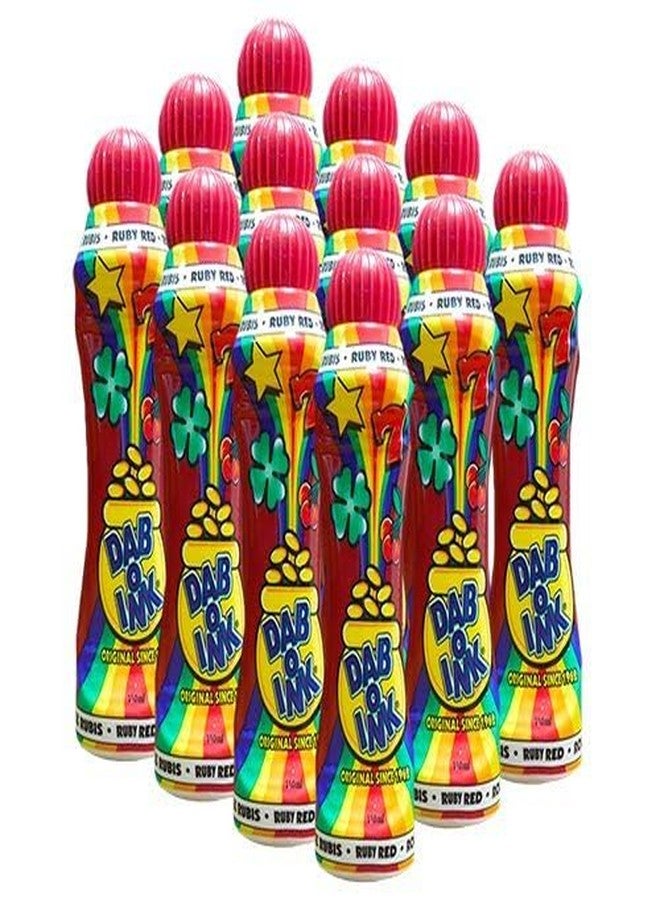 Dab-O-Ink One Dozen 4oz Ruby Red Bingo Dauber - Image 2